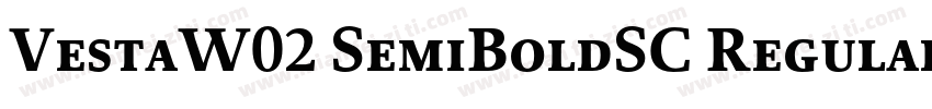 VestaW02 SemiBoldSC Regular字体转换